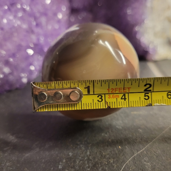 Agate mushroom crystal - Picture 4 of 6